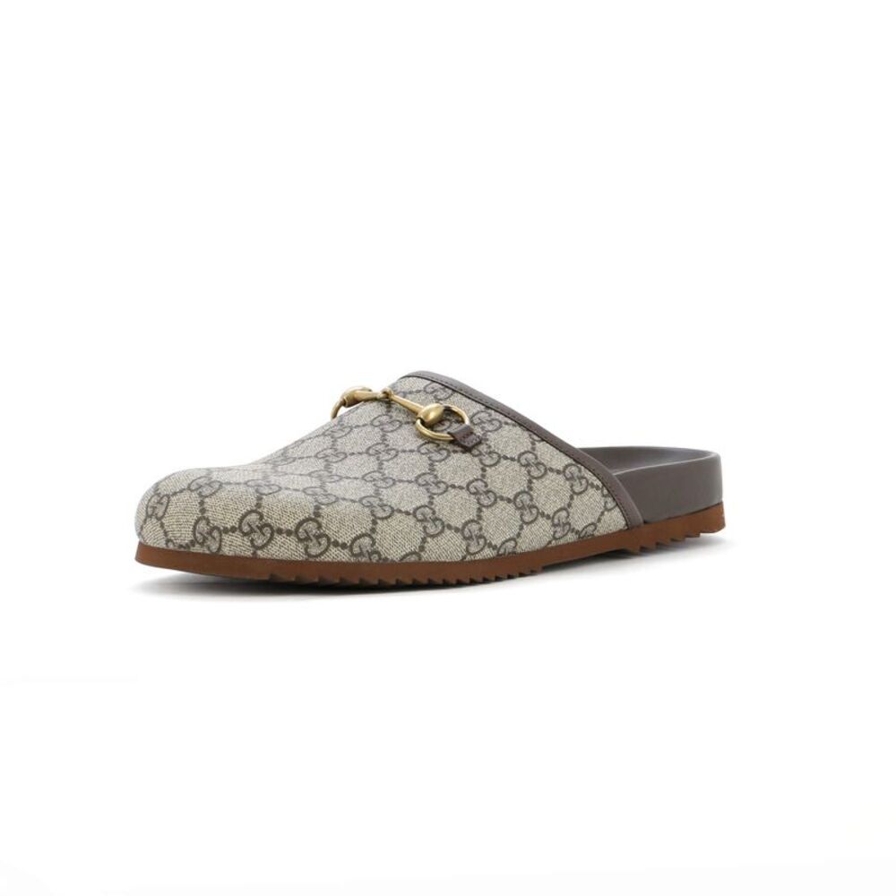 Gucci Beige and Brown Women's Mules